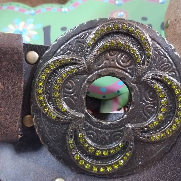 Boho Leather Belt - Picture 2 of 8
